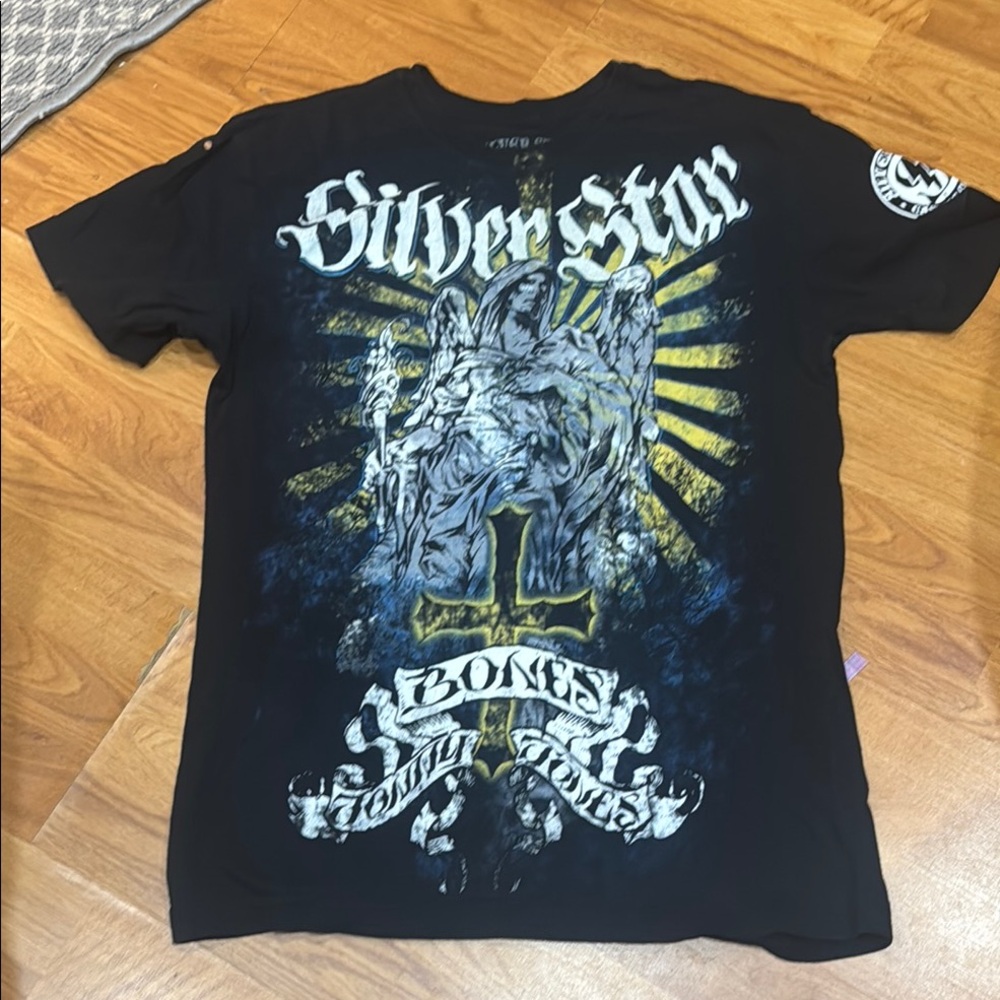 Black Graphic T-Shirt for Men Jon Bones Jones Signature shirt